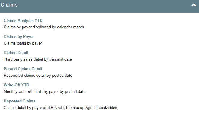 screenshot of FDS ECONCILE